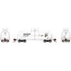 Athearn N 13,600-Gallon Acid Tank, PROX, White #16502