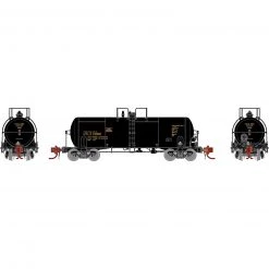 Athearn N 13,600-Gallon Acid Tank, UTLX, Black #13861