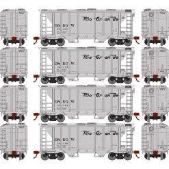 Athearn HO PS-2 2003 2-Bay Covered Hopper D&RGW (4)