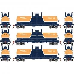 Athearn HO Chemical Tank, Vulcan Chemicals (3)