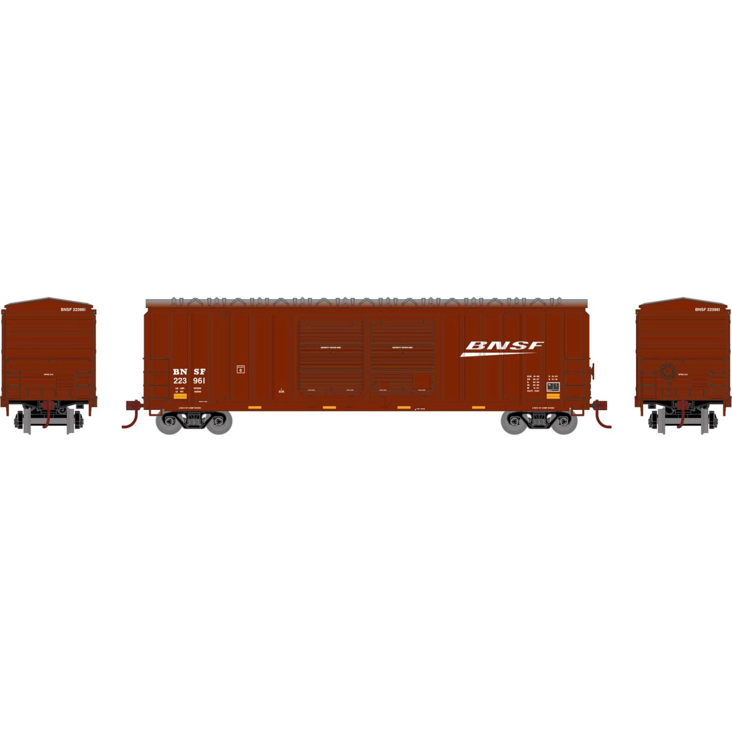 Athearn HO 50' FMC 5283 DD Box, BNSF #223961 3 Athearn HO 50' FMC 5283 DD Box, BNSF #223961